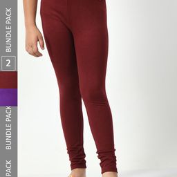 BAESD Girls Pack Of 2 Ankle-Length Leggings-image-80