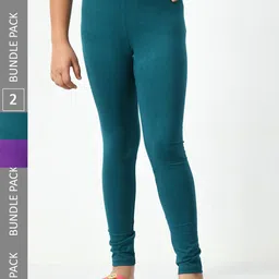 BAESD Girls Pack Of 2 Ankle-Length Leggings-image-92
