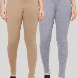 Clora Creation Pack Of 2 Woolen Ankle-Length Leggings-image-61