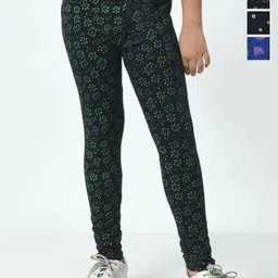 BAESD Pack Of 4 Printed Cotton Ankle-Length Leggings-45