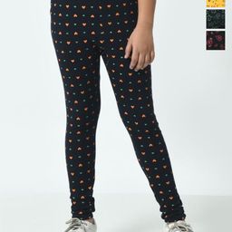 BAESD Pack Of 4 Printed Cotton Ankle-Length Leggings-50