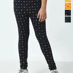 BAESD Pack Of 5 Printed Cotton Ankle-Length Leggings-35