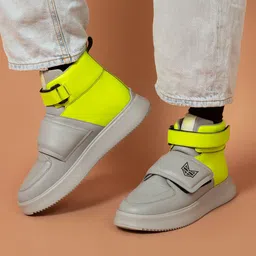 Big Fox Men Colourblocked Round Toe Lightweight Mesh Sneakers-image-90