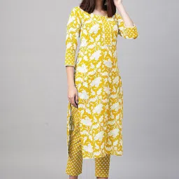 Anni Designer Floral Printed Straight Kurta With Trouser-image-53