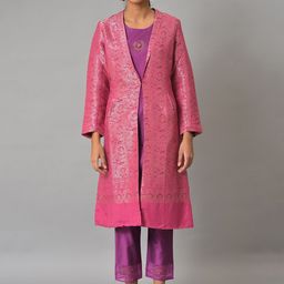 WISHFUL Straight Kurta With Trousers & With Jacket-image-60