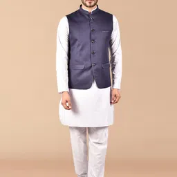 PRINTCULTR Mandarin Collar Pure Cotton Kurta With Trousers-picture-44