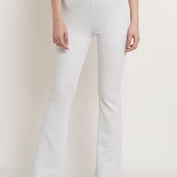 Popwings Women Relaxed Bootcut Trousers-image-51