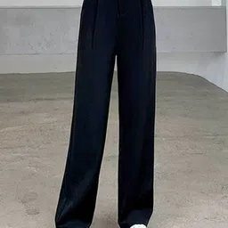 Next One Smart Straight Fit High-Rise Easy Wash Trousers-image-46