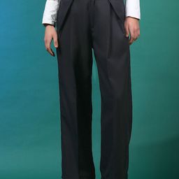 Kotty Women Relaxed Straight Fit High-Rise Easy Wash Trousers-image-34