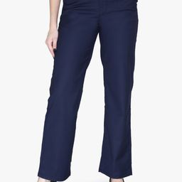 FCK-3 Women High-Rise Cotton Tailored Straight Fit Easy Wash Regular Trousers-image-62