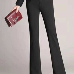 Next One Women Smart Flared High-Rise Easy Wash Trousers-picture-8
