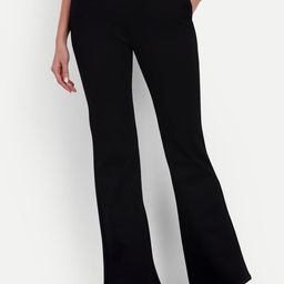 Next One Women Smart Flared High-Rise Easy Wash Bootcut Trousers-picture-1