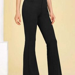 Next One Women Smart Flared High-Rise Easy Wash Bootcut Trousers-picture-21