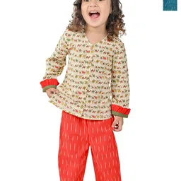 Tiny Bunnies Girls Printed Top with Trousers-picture-10
