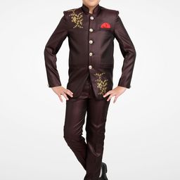 BAESD Boys Self Design Blazer & Pant Suit-image-28