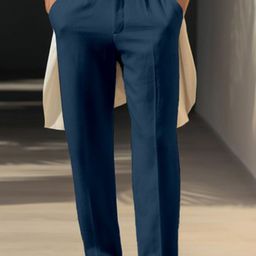 StyleCast x Revolte Men Cotton Easy Wash Regular Fit Trousers-image-68