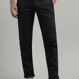 Crocodile Men Solid Tapered Fit Trousers-image-28