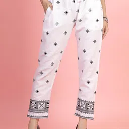 Clora Creation Women Printed Smart Easy Wash Trousers-image-98