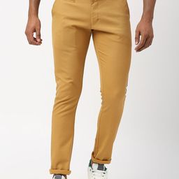 USMC Men Comfort Slim Fit Easy Wash Cotton Trousers-picture-31