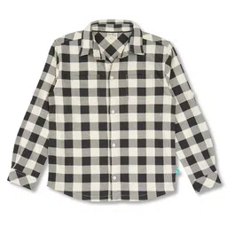 JusCubs Boys Gingham Checks Premium Cotton Casual Shirt-image-97