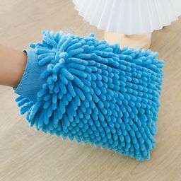 UMAI Blue Double-Sided Chenille Wash Mitt 1000 GSM Kitchen Gloves-35