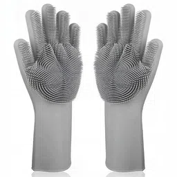 RBGIIT Grey Multi-Purpose Cleaning Gloves-20