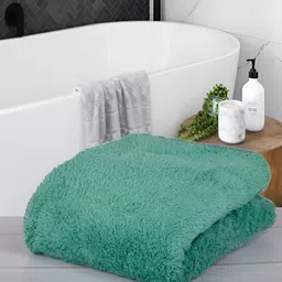 Kuber Industries Green & Brown 3 Pieces 350 GSM Bath Towels-25