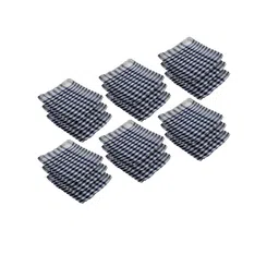 Kuber Industries Blue & White 18 Pieces Checked Cotton Kitchen Towels-image-94