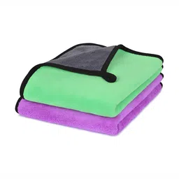 LOOM LEGACY Green & Purple 2 Pieces Microfiber Kitchen Towels-picture-9