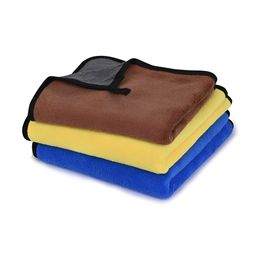 LOOM LEGACY 3 Pieces Blue & Yellow Microfiber 600 GSM Kitchen Towels-7