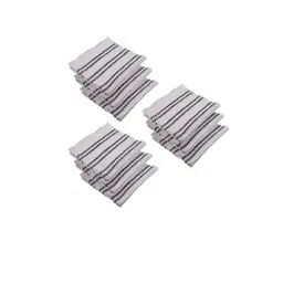 Kuber Industries White & Black 9 Pieces Striped Cotton Kitchen Towels-image-77