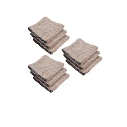 Kuber Industries Beige & Black 9 Pieces Cotton Kitchen Towels-image-88