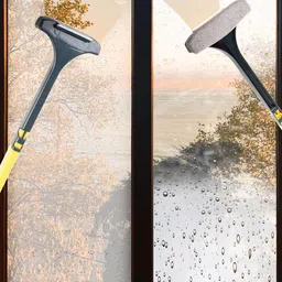 Kuber Industries Pack of 2 Plastic 2 In 1 Mesh Cleaning Brush-8