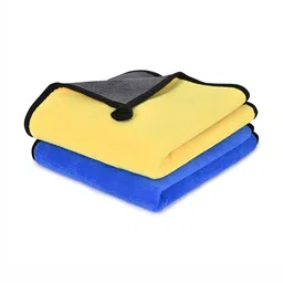 LOOM LEGACY 2 Pieces Yellow & Blue Microfiber 600 GSM Kitchen Towels-image-76