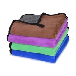 LOOM LEGACY Brown & Green 4 Pieces Microfiber Kitchen Towels-picture-11