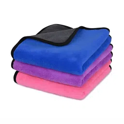 LOOM LEGACY 3 Pieces Blue & Purple Microfiber 600 GSM Kitchen Towels-picture-16
