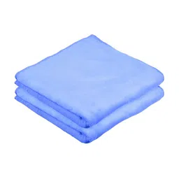 Kuber Industries Blue 3 Pieces 400 GSM Reversible Car Towels-28