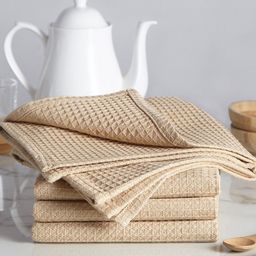 Encasa Homes Beige 4 Pieces Cotton Kitchen Towels-image-39