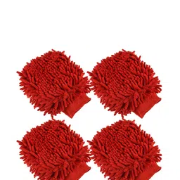 Kuber Industries Red 4 Pieces Hand Duster-52