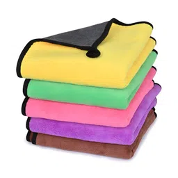 LOOM LEGACY Brown & Pink 6 Pieces Cotton Easy Dry 600 GSM Kitchen Towels-image-75