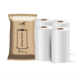 Imvelo Green your hygiene 4-Pcs White Kitchen Towels-37