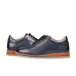 mccoy Men Round Toe Massage Footbed Leather Sneakers-image-87