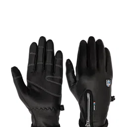 FabSeasons Unisex Black Patterned Gloves-image-76