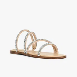 ALDO TRITON Embellished Open Toe Flats-17