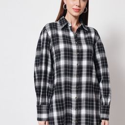 Beatnik Checked Shirt Mini Dress-picture-24