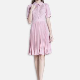 JC Collection Pink Shirt Dress-image-46