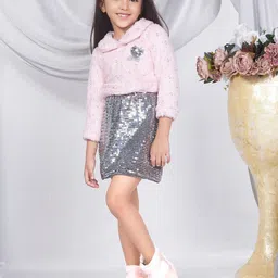 Peppermint Girls Peter Pan Collar Long Sleeves T-shirt Dress-23