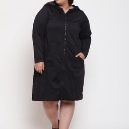 Amydus Plus Size Hooded Jumper Dress-picture-21