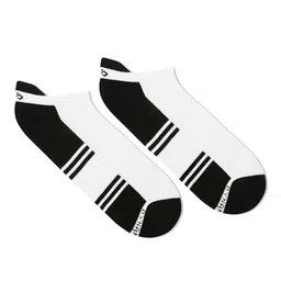 Dynamocks Men Black & White Colourblocked Bamboo Ankle-Length Socks-24