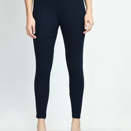 V&M Women Cotton Slim Fit Ankle-Length Leggings-image-84